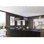 Franke FMYS BK/CP F80 KL Cappa a isola, Mythos Masterpiece sospesa, Nero extra opaco/Anello rame, Codice articolo 345.0726.997