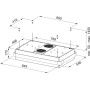Franke Mythos Masterpiece FMYS KL Oro/Nero opaco, 345.0726.998 Cappa a isola
