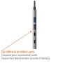 4IN1 USB-C TO USB-C & USB-A HUB (CY5389CYHUB)
