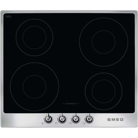 Smeg SI964XM Piano cottura a induzione, 60 cm, booster, timer, rilevamento automatico della pentola, cornice in acciaio inox
