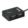 Equip 128952 hub di interfaccia USB 2.0 480 Mbit/s Nero