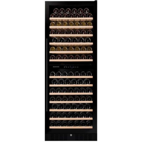 Dunavox Grande 108, cantinetta vino indipendente, nera, DX-108.330DB