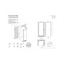 Dunavox Grande 181, cantinetta vino indipendente, acciaio inox, DX-181.490SDSK