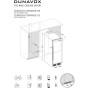 Cantinetta frigo per vino Dunavox Sera 58, nero opaco, DX-58.258DMB