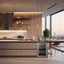 Dunavox Spirit 44, cantinetta vino da incasso, acciaio inox, DVS-44.120DSS