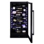 Dunavox Sera 70, cantinetta vino indipendente, nera, DX-70.258B