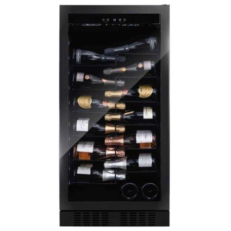 Dunavox Sera 70, cantinetta vino indipendente, nera, DX-70.258B