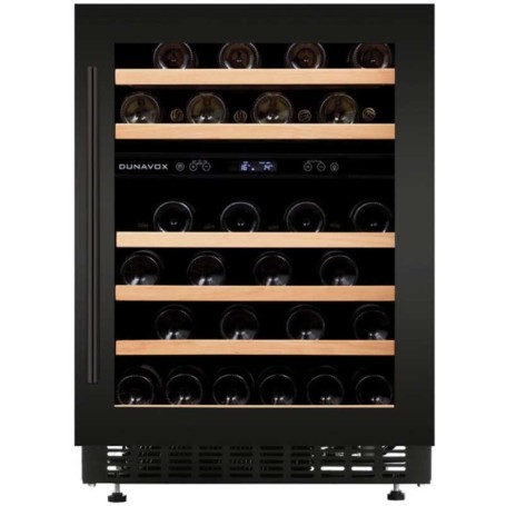Dunavox Flow 46D, cantinetta vino da incasso, nero opaco, DAUF-46.145DMB
