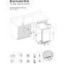 Dunavox Sera 40, cantinetta vino da incasso, acciaio inox, DAUF-40.138SS