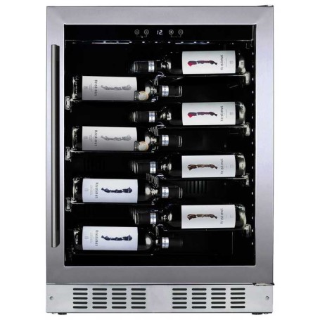 Dunavox Sera 40, cantinetta vino da incasso, acciaio inox, DAUF-40.138SS