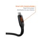 CABLE USB-C WITH LED 1MT BK (CY5507PCCCC)