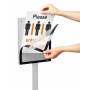 Durable INFO STAND BASIC A4 1 ST 501257 (501257) Stand informativo Metallo, Plastica Grigio