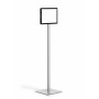 Durable INFO STAND BASIC A4 1 ST 501257 (501257) Stand informativo Metallo, Plastica Grigio