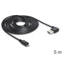 DeLOCK USB 2.0 5m cavo USB USB A Micro-USB B Nero (83385)