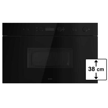 ASKO OM 23 BGC Colore: Black Glass Forno a microonde (OM23BGC) Craft Essence, Micro, Black Glass, 38cm