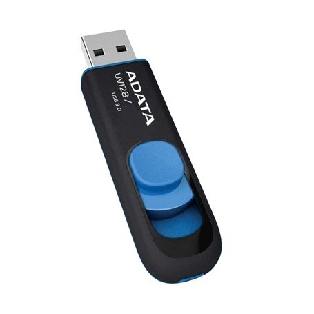 ADATA DashDrive UV128 32GB unità flash USB USB tipo A 3.2 Gen 1 (3.1 Gen 1) Nero, Blu (AUV128-32G-RBE)