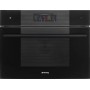 SMEG SO4106WAPB3 Forno con funzione microonde e vapore, design Linea, nero, touch control, nicchia 60 x 45 cm