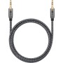 Goobay 65274 cavo audio 2 m 3.5mm TRS Nero, Argento