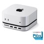 Satechi Stand Hub Mac Mini M4 SSD Enclosure Silber (ST-GNMMES)