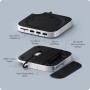 Satechi Stand Hub Mac Mini M4 SSD Enclosure Silber (ST-GNMMES)