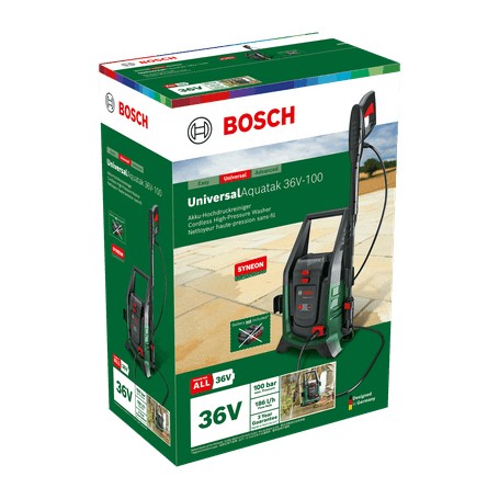 Akku-Hochdruckreiniger UniversalAquatak 36V-100 Solo, 36Volt (grn/schwarz, ohne Akku und Ladegert, POWER FOR ALL) (06008C7000)
