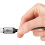 USB4 Gen 3x2 Kabel, USB-C Stecker  USB-C Stecker, 40Gbit/s (schwarz/grau, 0,5 Meter, PD, Laden mit bis zu 240 Watt) (74210)