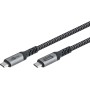 USB4 Gen 3x2 Kabel, USB-C Stecker  USB-C Stecker, 40Gbit/s (schwarz/grau, 0,5 Meter, PD, Laden mit bis zu 240 Watt) (74210)