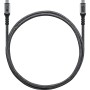 USB4 Gen 3x2 Kabel, USB-C Stecker  USB-C Stecker, 40Gbit/s (schwarz/grau, 1,5 Meter, PD, Laden mit bis zu 240 Watt) (74212)