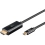 USB Adapterkabel, USB-C Stecker  HDMI Stecker, 4K / 60Hz (schwarz, 1 Meter) (75696)