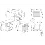 SMEG SO6102TB3 Forno a vapore, linea di design Linea, nero, touch control, nicchia 60 x 60 cm