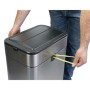 Jakob Maul GmbH Tret-Abfallbehälter MAULwing 40l Edelstahl Doppeldeckel (9504094)