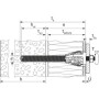 Abstandsmontagesystem Thermax 12/110 M12 HWK (schwarz/grau, 25 Stck, Koffer) (091969)