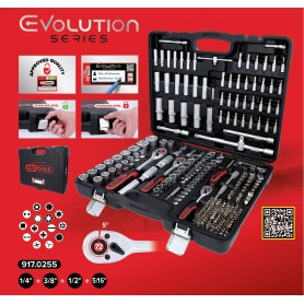 KS Tools 917.0255 Steckschlüsselsatz 1/4, 3/8, 1/2 917.0255 (917.0255)