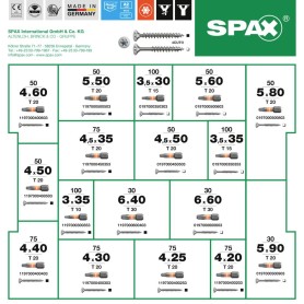 SPAX Holzbauschrauben-Sortiment L-BOXX Mini EDELSTAHL 5000009165019 (5000009165019)