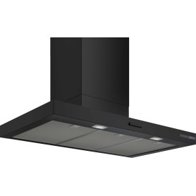 Bosch DWB93BC60 - Cappa aspirante a parete Serie 2, nero opaco, aria di ricircolo/scarico, 90 cm