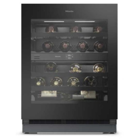 Miele KWTUS 7096 E Obsidian Black - Cantinetta vino da incasso, nicchia 60 x 82 cm (KWTUS7096EOBSW)