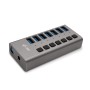 i-tec U3CHARGEHUB7 Caricabatterie per dispositivi mobili Grigio Interno (U3CHARGEHUB7)