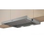 Neff D46BR22X2 Cappa aspirante a schermo piatto - N30, argento metallizzato, aria di ricircolo/scarico, 60 cm