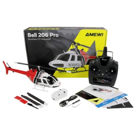 Amewi Bell 206 Pro Brushless CP-Helikopter 6G RTF (25351)