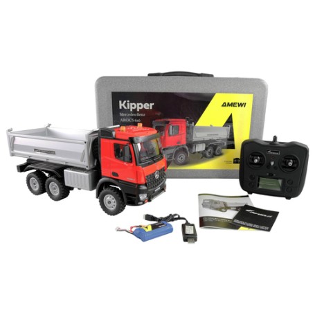 Amewi Mercedes-Benz Arocs Kipper 6x6 1 14 RTR rot (22684)