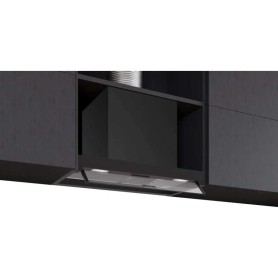 Siemens PowerLine LJ65BCSET - iQ300 Cappa aspirante di design integrata, nero opaco, incluso kit di ricircolo, 60 cm