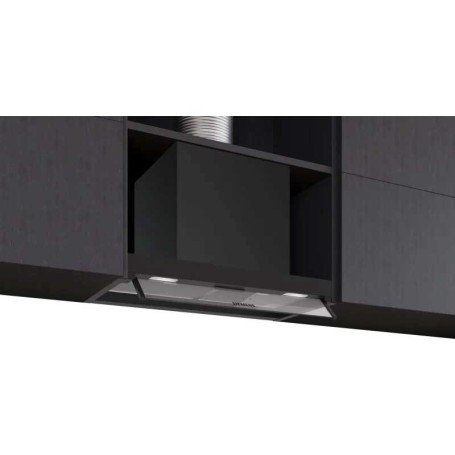 Siemens PowerLine LJ65BCSET - iQ300 Cappa aspirante di design integrata, nero opaco, incluso kit di ricircolo, 60 cm