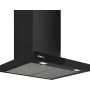 Siemens PowerLine LC67BDN60 - Cappa aspirante a parete iQ500, nero opaco, aria di ricircolo/scarico, 60 cm
