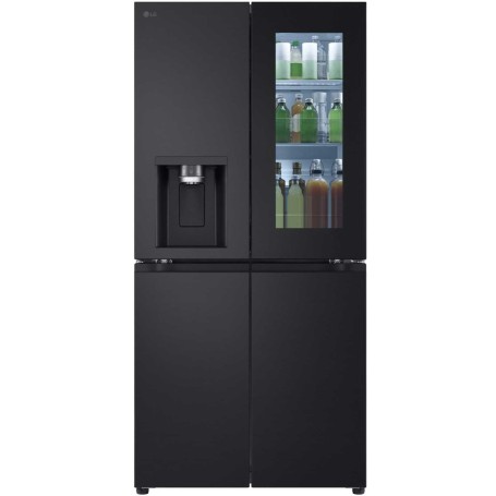 LG GMG761EPAE Frigorifero SLIM FIT Side-by-Side con porta alla francese, serbatoio dell'acqua da 508 l, nero