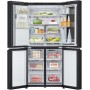 LG GMG761EPAE Frigorifero SLIM FIT Side-by-Side con porta alla francese, serbatoio dell'acqua da 508 l, nero