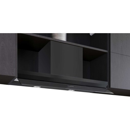 Siemens LJ97BDP60 - iQ500 Cappa aspirante di design integrata, nero opaco, aria di ricircolo/scarico, 90 cm