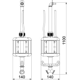OBO Bettermann Vertr Versorgungseinheit IP20, L uft, mit Griff (6109810)