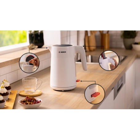 Bosch TWK2M161 bollitore elettrico 1,7 L 2400 W Bianco