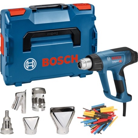 Heiluftgeblse GHG 23-66 Professional + 5-teilges Zubehr (blau/schwarz, 2.300 Watt, L-BOXX) (06012A6303)
