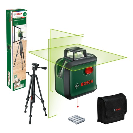 Kreuzlinienlaser AdvancedLevel 360 Set (grn/schwarz, grne Laserlinien, Reichweite  24 Meter) (0603663B07)